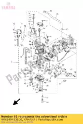 Ici, vous pouvez commander le jet, principal (# 155) auprès de Yamaha , avec le numéro de pièce 4MX149433800: