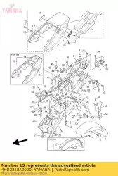 Aquí puede pedir emblema, brazo trasero de Yamaha , con el número de pieza 4HD2218A0000: