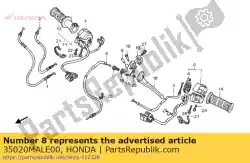 Here you can order the switch set, winker from Honda, with part number 35020MALE00:
