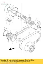 Tutaj możesz zamówić element dystansowy, ruchomy od Suzuki , z numerem części 2112506F02: