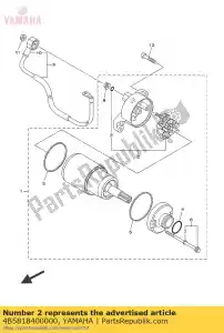 yamaha 4B5818400000 conjunto portaescobillas - Lado inferior