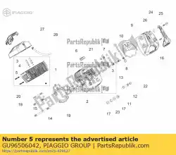 Here you can order the stud bolt from Piaggio Group, with part number GU96506042: