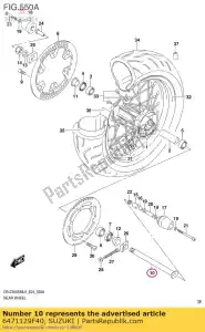 Suzuki 6471129F40 o? tylna - Dół