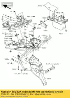 350230196, Kawasaki, garde-boue arrière, rr kawasaki kle versys d klz a c abs 1000 650 , Nouveau