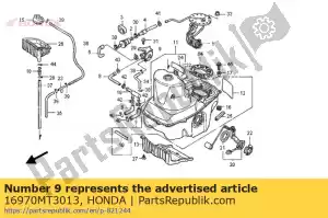 honda 16970MT3013 válvula de presión de combustible - Lado derecho