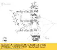 CM222702, Piaggio Group, balde levantador de válvula 2,25     , Novo