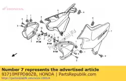 Ici, vous pouvez commander le set illust * nhb01 * auprès de Honda , avec le numéro de pièce 83710MFPD80ZB:
