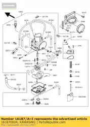 Tutaj możesz zamówić dysza ig? Owa, 6chj10-83 kx125-m1 od Kawasaki , z numerem części 161870004: