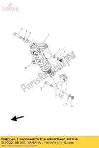 Yamaha 5LP22210B100 amortisseur assy, ??arrière - La partie au fond