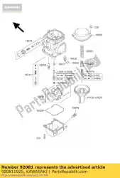 Here you can order the spring,vacuum valve from Kawasaki, with part number 920811925: