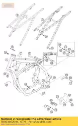 Qui puoi ordinare nessuna descrizione disponibile da KTM , con numero parte 59003002044: