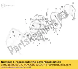 Qui puoi ordinare gepckfach da Piaggio Group , con numero parte 1B003620000DK: