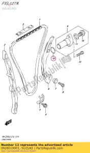 Suzuki 0928019001 o ring d:1.9 id - Bottom side