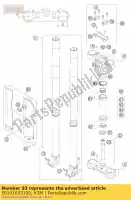 50101033100, KTM, tube de fourche l = 244 91 ktm duke e sx mxc exc egs super rxc lc six sup sting lse sxc competition enduro txc adventure supermoto sc exe rallye sxs smc smr ls xc xcf kw europe usa m o com t 2 4 400 620 125 250 300 350 440 360 550 200 640 660 380 540 520 625 450 525 20 37 94, Nouveau