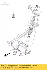 suzuki 5114701H00 tornillo - Lado inferior