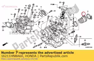 honda 16211HN8A60 isolateur, boîtier papillon - La partie au fond