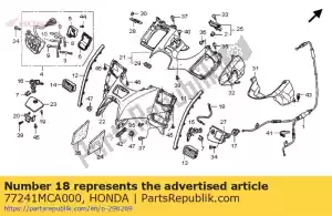 honda 77241MCA000 cable, pocket lock - Bottom side