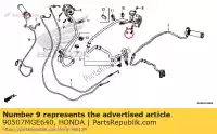 90507MGE640, Honda, rondelle à vis, 5x20 honda vfr  f a crosstourer x dtc fd crossrunner xd cb super four sa dct cb1300sa vfr1200fa vfr1200fda vfr1200f vfr1200fd vfr800x vfr1200x vfr1200xd vfr1200xa vfr800f 1200 800 1300 , Nouveau