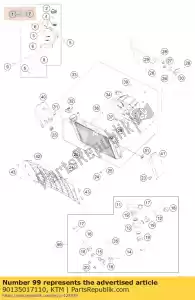 ktm 90135017110 kit tubo di raffreddamento duke - Il fondo