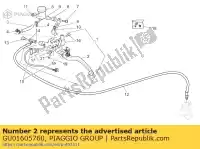 GU01605760, Piaggio Group, palanca de embrague plateada moto-guzzi v 1100 1999 2001 2002 2003, Nuevo