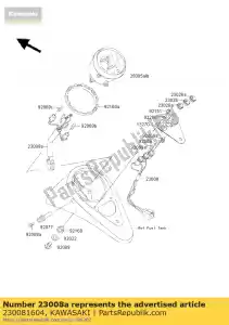 kawasaki 230081604 socket-assy, ??speedomet vn800-c1 - Onderkant