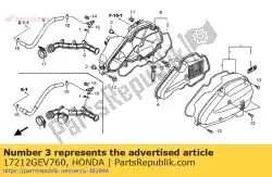 Qui puoi ordinare guarnizione, filtro dell'aria da Honda , con numero parte 17212GEV760: