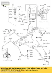 Tutaj możesz zamówić hamulec rurowy, abs hu-rr cal od Kawasaki , z numerem części 430600096: