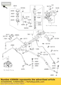 Kawasaki 430600096 hamulec rurowy, abs hu-rr cal - Dół