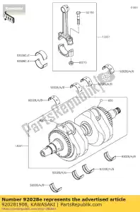 Kawasaki 920281908 bushing,connecting ro - Bottom side