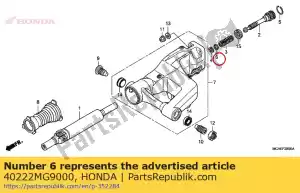 honda 40222MG9000 tappo, albero dell'elica - Il fondo