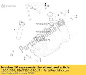 Piaggio Group 1B001384 complete breather pipe - Bottom side