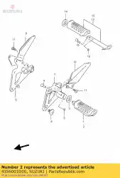Tutaj możesz zamówić podnó? Ek fr od Suzuki , z numerem części 4356001D00: