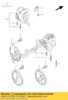 3850127E00, Suzuki, chifre assy, ??alto suzuki gsf gsx 750 1200 1996 1997 1998 1999 2000 2001 2002 2003 2004 2005, Novo