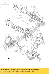 Aqui você pode pedir o o-ring, móvel em Suzuki , com o número da peça 2124514F00: