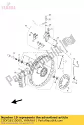 Aqui você pode pedir o remblok voor em Yamaha , com o número da peça 13DF58110000: