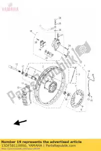 yamaha 13DF58110000 remblok voor - Lado inferior