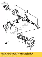 1210040D10050, Suzuki, zuiger set, 0,5 suzuki ah address  tr street magic s ah50 tr50s 50 , Nieuw