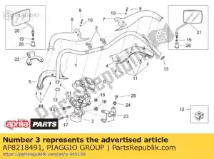 Piaggio Group AP8218491 braçadeira de guiador - Lado direito