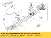 AP8127650, Piaggio Group, Front box lock aprilia moto-guzzi  pegaso pegaso strada trail stelvio 650 660 1200 2005 2006 2007 2008 2009, New