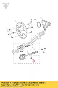 triumph T2020014 bleed screw set - Bottom side