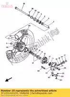 3Y1251210135, Yamaha, piastra, ganascia freno yamaha tw 200 1989, Nuovo