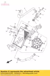 bout, flens van Yamaha, met onderdeel nummer 950220604500, bestel je hier online: