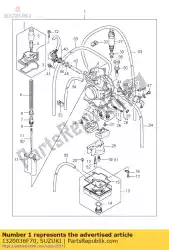 Here you can order the carburetor assy from Suzuki, with part number 1320036F70: