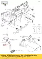 27011006, Kawasaki, lampe de frein à ressort sw kawasaki gpz uni trak a  s ex500 e b ke gpz1100 ltd450 ke125 gpz500s zephyr 1100 uk kaf1000 mule prodx eps diesel prodxt kaf820 profx 3 seater profxt le krf800 teryx krt800 teryx4 800 pro fxt 500 125 450 1000 820 , Nouveau