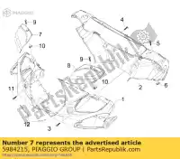 5984215, Piaggio Group, tapa de la bomba derecha     , Nuevo