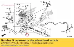 Aqui você pode pedir o subconjunto do cilindro, embreagem em Honda , com o número da peça 22890MGY641: