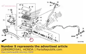 Honda 22890MGY641 subconjunto do cilindro, embreagem - Lado inferior