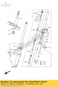 yamaha 5EB231710000 pistão, garfo dianteiro - Lado inferior