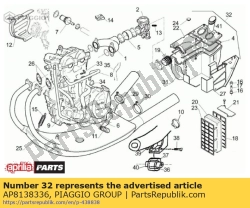 Aprilia AP8138336, Podstawa obudowy filtra, OEM: Aprilia AP8138336