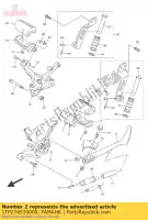 1TP274510000, Yamaha, repose pieds yamaha  xvs 950 2014 2016 2017 2018 2019 2021, Nouveau